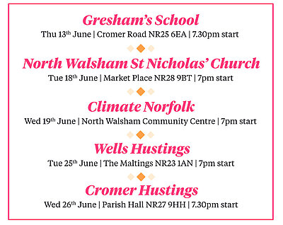 Hustings dates